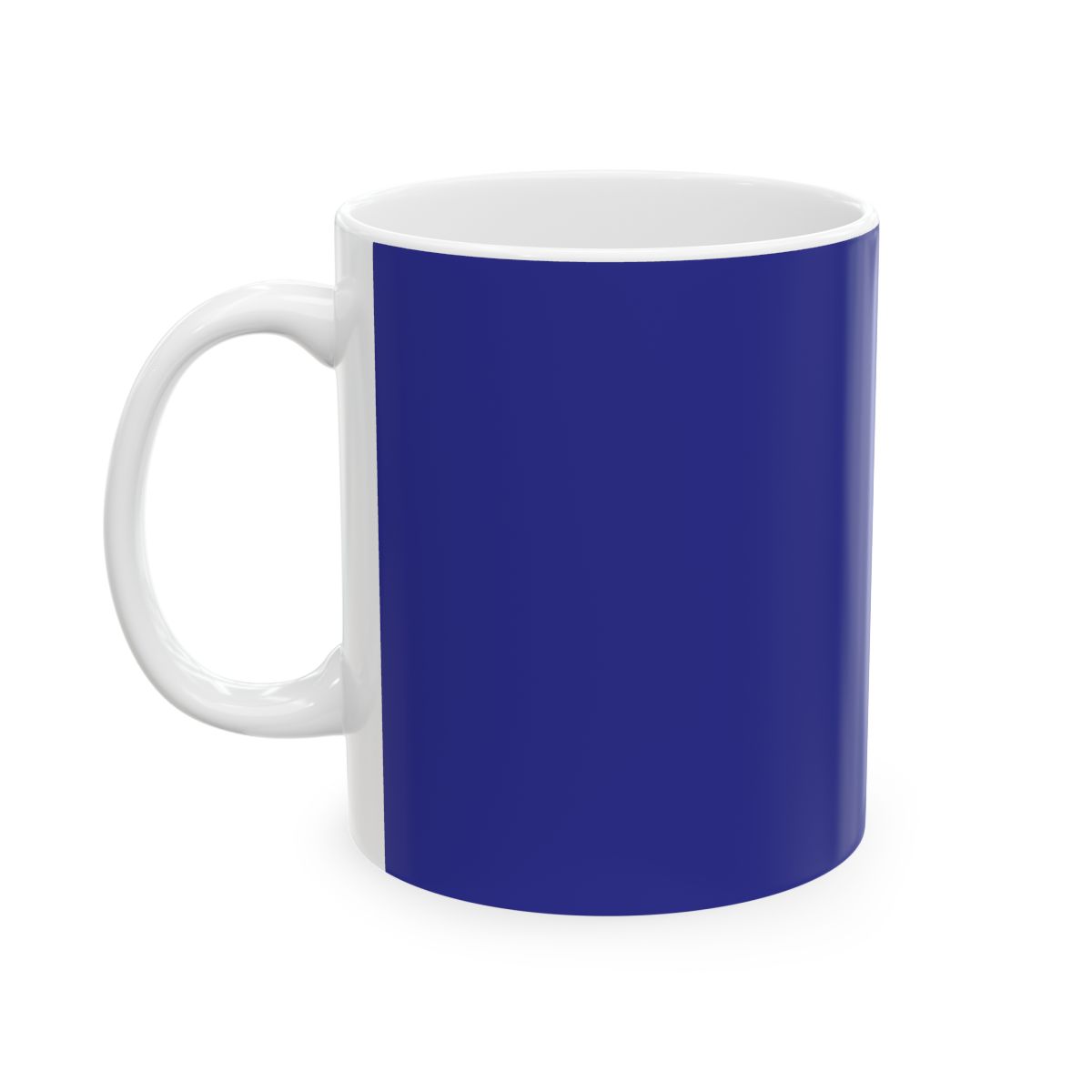 Neon Geometric Triangles Mug | Ceramic Coffee Cup | MKBHD - alternate angle 3, merchandise